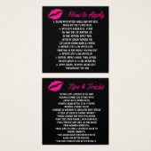 LipSense How To Apply cards (Front & Back)