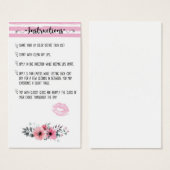 Lipsense Intructions card (Front & Back)