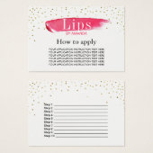 LipSense Lipstick Application Instructions (Front & Back)