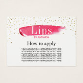 LipSense Lipstick Application Instructions (Front)