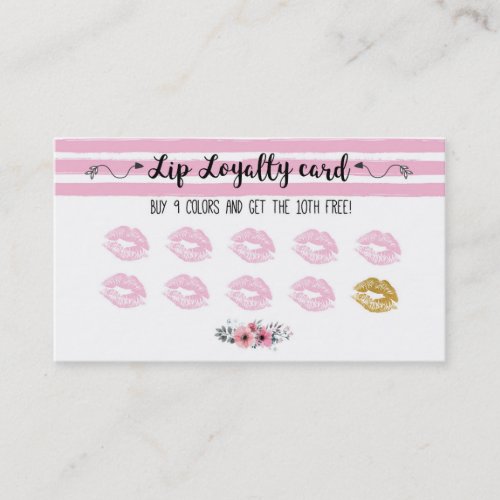 Lipsense loyalty card