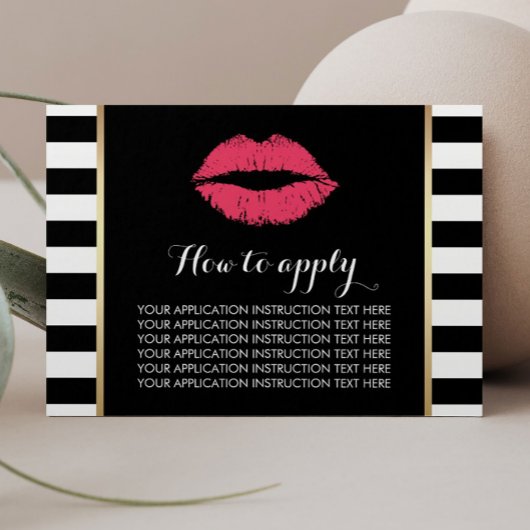 Lipsense Makeup Artist Lips Product Instructions