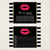 Lipsense Makeup Artist Lips Product Instructions (Front & Back)