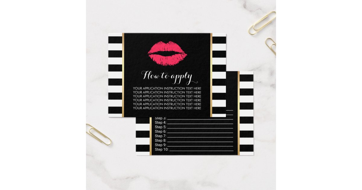 Lipsense Makeup Artist Lips Product Instructions | Zazzle