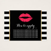 Lipsense Makeup Artist Lips Product Instructions (Front)