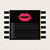 Lipsense Makeup Artist Lips Product Instructions (Back)