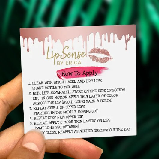 Lipsense Rose Gold Dripping How to Apply
