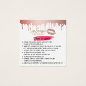 Lipsense Rose Gold Dripping How to Apply (Front)
