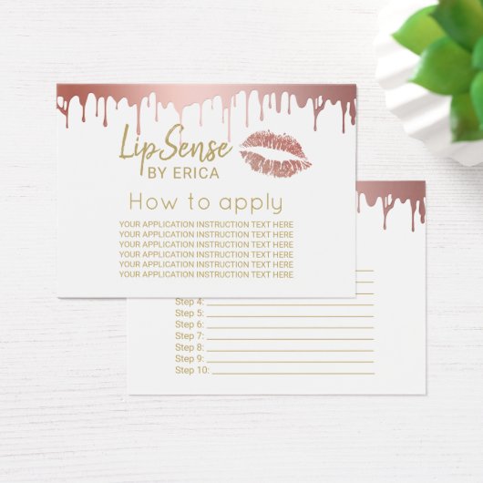 LipSense Rose Gold Lips Application Instructions (Desk)
