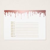 LipSense Rose Gold Lips Application Instructions (Back)