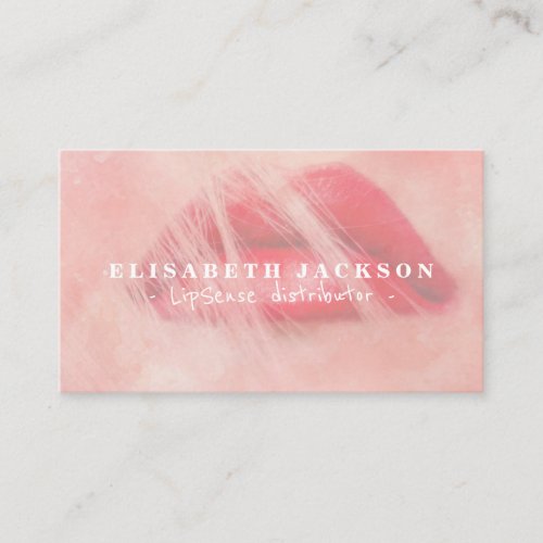 LipSense watercolor pink cool lipstick distributor Business Card