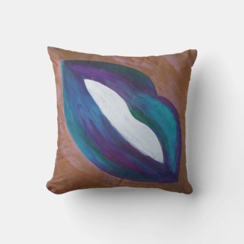 Lipstick Abstract  Girly Lips Kiss XOXO Diva Glam Outdoor Pillow