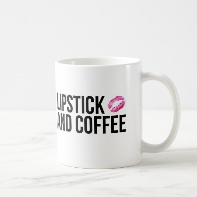 Lipstick and Coffee Coffee Mug (Right)