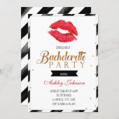 Lipstick bachelorette invitation (Front/Back)
