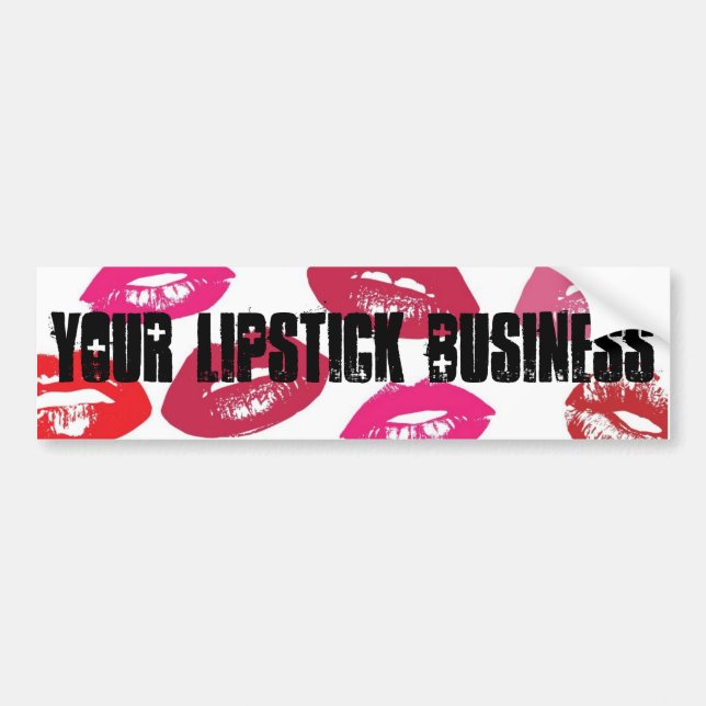 Lipstick Business Lipsense bumper sticker custom (Front)