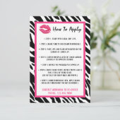 Lipstick Distributor Application / Tips Card (Standing Front)