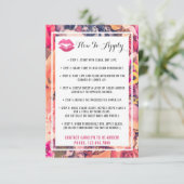 Lipstick Distributor Application / Tips Card (Standing Front)