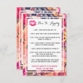Lipstick Distributor Application / Tips Card (Front/Back)