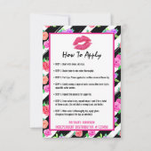 Lipstick Distributor Application / Tips Card (Front)