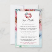 Lipstick Distributor Application / Tips Card (Back)