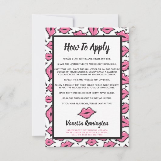 Lipstick Distributor How To Apply Application (Front)