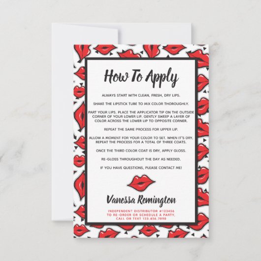 Lipstick Distributor How To Apply Application (Front)