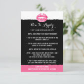 Lipstick Distributor How To Apply Application Card (Standing Front)