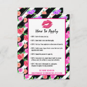 Lipstick Distributor How To Apply Application Card (Front/Back)