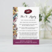 Lipstick Distributor How To Apply Application Card (Standing Front)