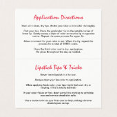 Lipstick Distributor How To Apply / Tips & Tricks (Inside Unfolded)