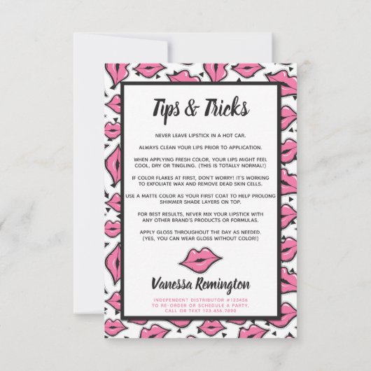 Lipstick Distributor How To Apply / Tips & Tricks (Back)