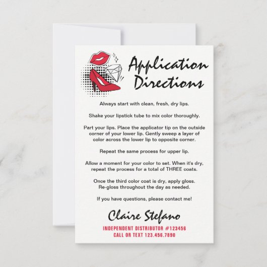 Lipstick Distributor How To Apply / Tips & Tricks (Front)