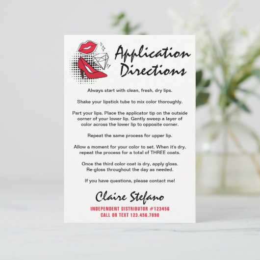 Lipstick Distributor How To Apply / Tips & Tricks (Standing Front)