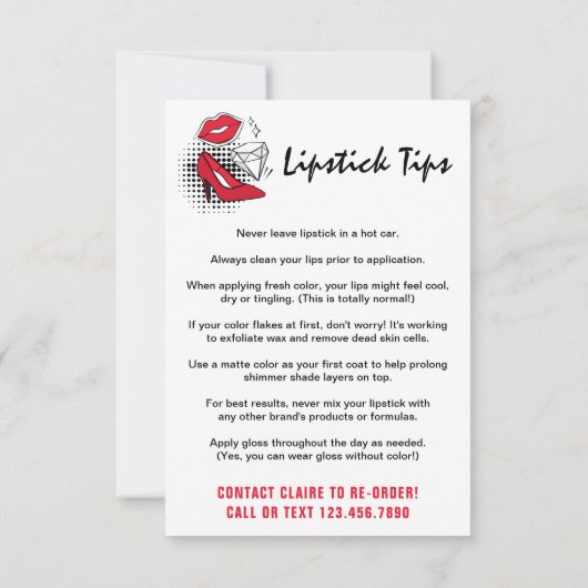 Lipstick Distributor How To Apply / Tips & Tricks (Back)