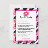 Lipstick Distributor Lip Tips & Tricks Kiss Card (Front)