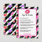 Lipstick Distributor Lip Tips & Tricks Kiss Card (Front/Back)