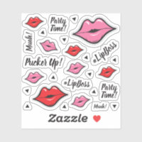 Lipstick Distributor Lips Planner Sticker Sheet
