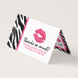 Lipstick Distributor Loyalty Stamp Kiss Thank You