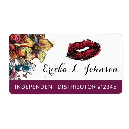 Lipstick Distributor Personalized Hostess Name Tag