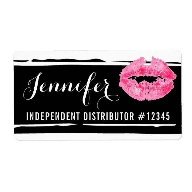 Lipstick Distributor Personalized Hostess Name Tag (Front)