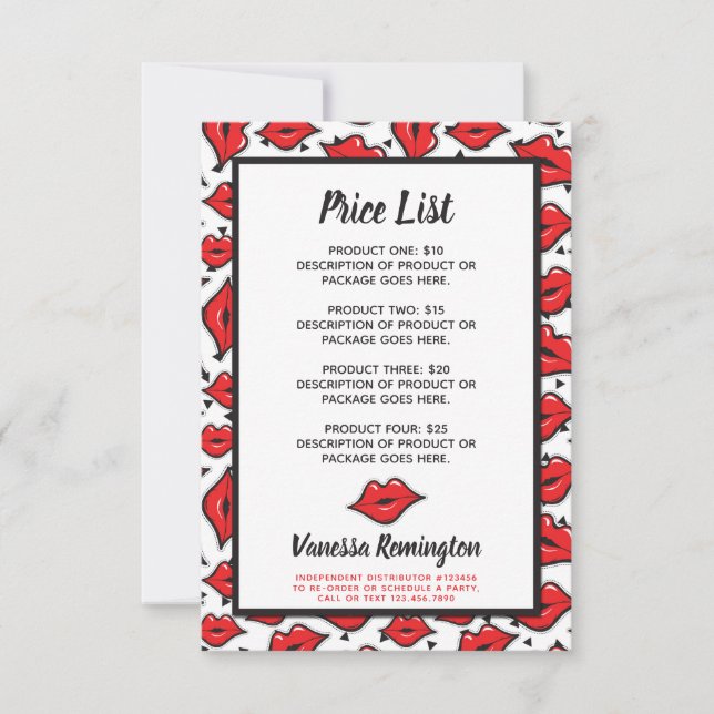 Lipstick Distributor Product Price List Red Kiss (Front)