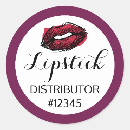 Lipstick Distributor Red Lips Kiss Packaging Seal