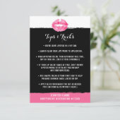 Lipstick Distributor Tips & Tricks Pink Kiss Card (Standing Front)