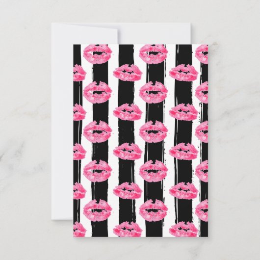 Lipstick Distributor Tips & Tricks Pink Kiss Card (Back)