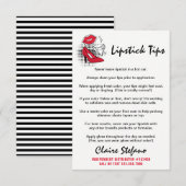 Lipstick Distributor Tips & Tricks Product Card (Front/Back)
