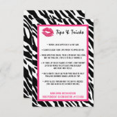 Lipstick Distributor Tips & Tricks Zebra Kiss Lips (Front/Back)