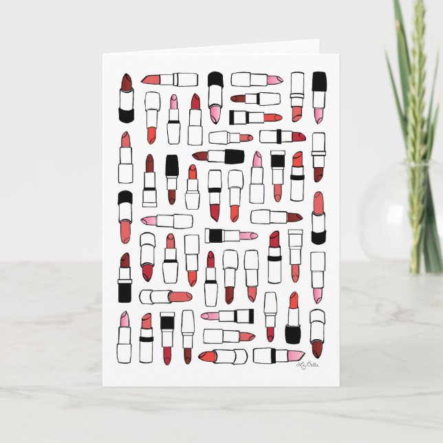 Lipstick greeting card (Front)