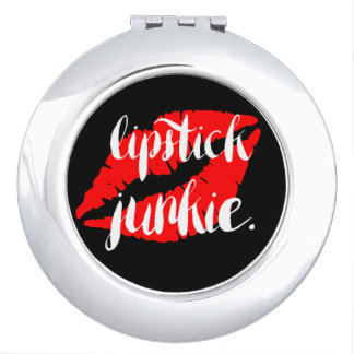 Lipstick Junkie Compact Mirror