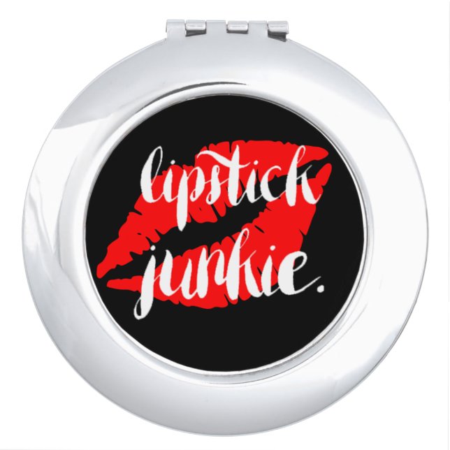 Lipstick Junkie Compact Mirror (Front)