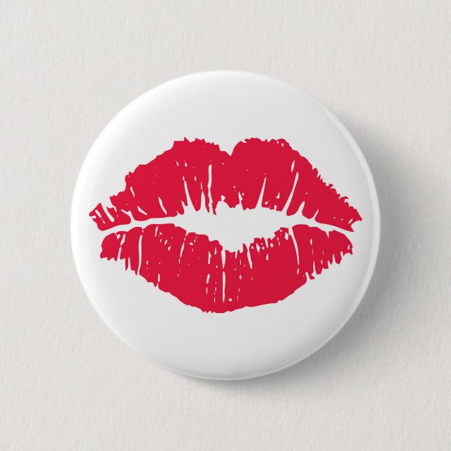 Lipstick Kiss Button (Front)